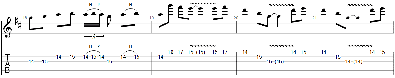 Fade to Black Guitar Solo TAB 4