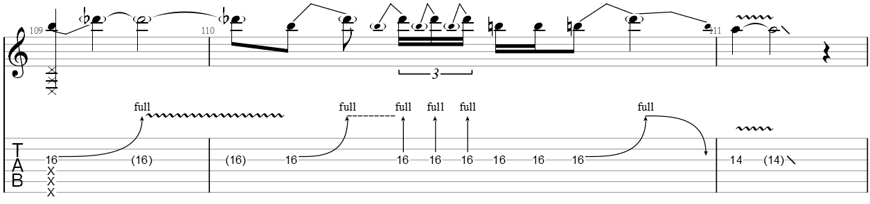 This Love Guitar Solo TAB 1