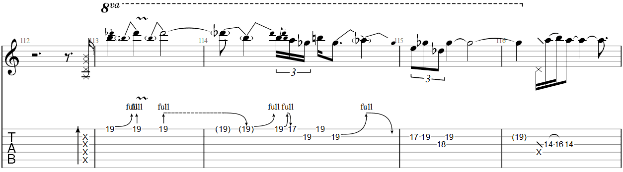 This Love Guitar Solo TAB 2