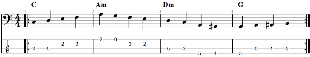 Walking bass line 2