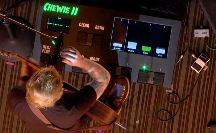 Ed Sheeran Chewie 2 loop pedal