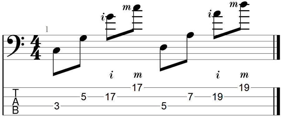 i m p r simbolo Bass TAB significato