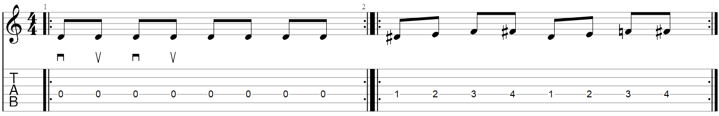Alternate Picking Exercise 1
