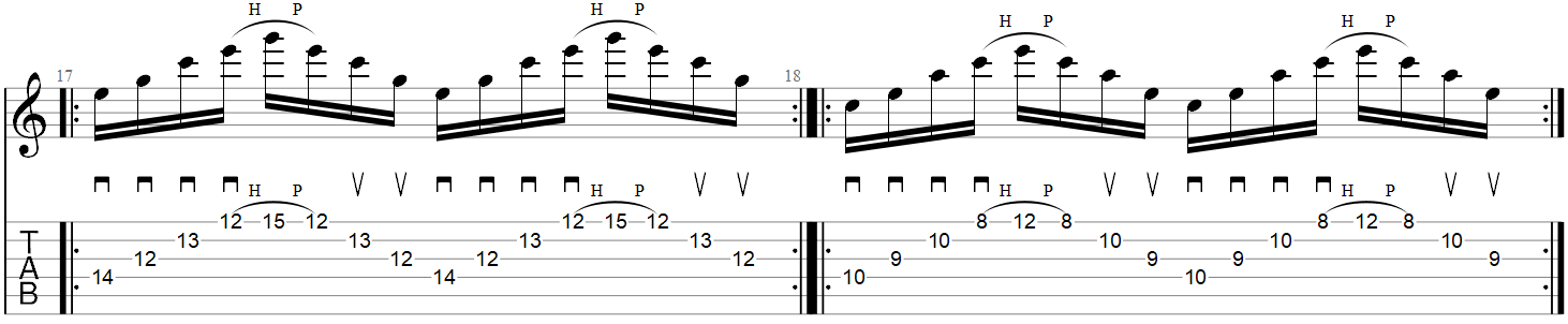 5 string sweep picking exercises