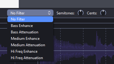 Ajustes de pistas de audio de Guitar Pro 8