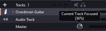 Enfoque de 8 pistas de Guitar Pro