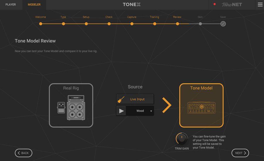 TONEX modeler step 10