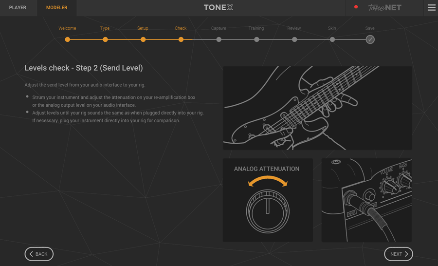 TONEX modeler step 5