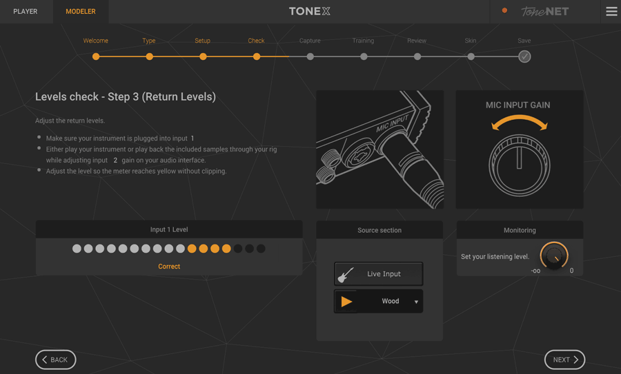 TONEX modeler step 6