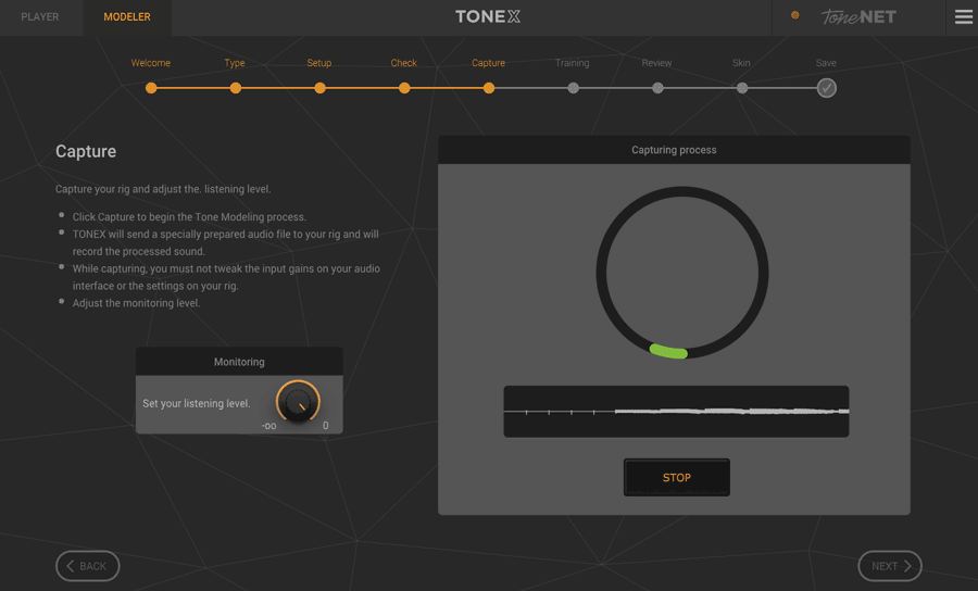 TONEX modeler step 7