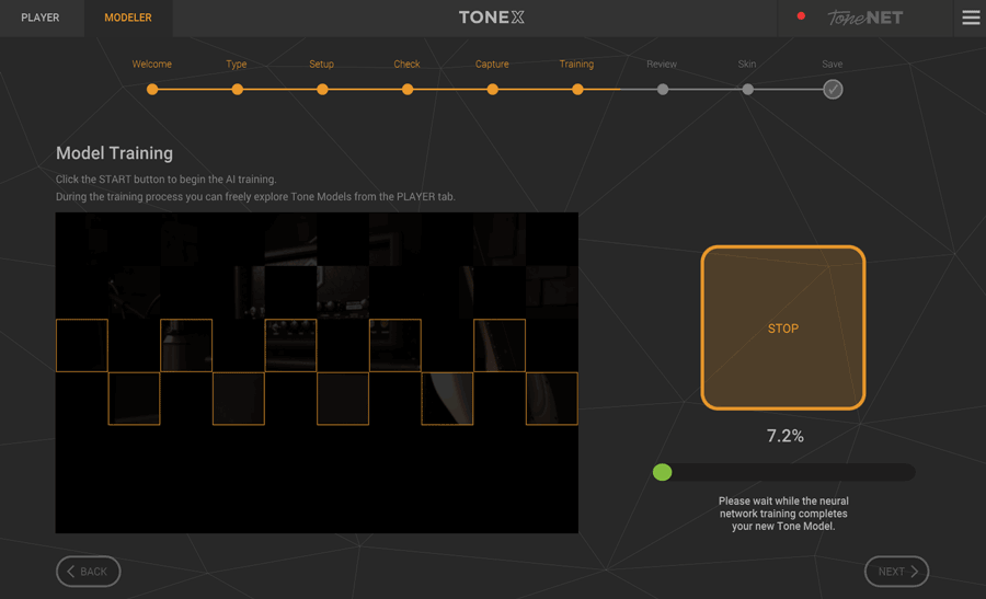 TONEX modeler step 9