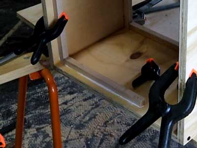 Cabinet back panel offset