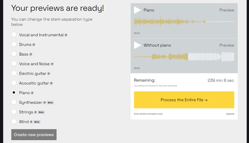 LALAL.AI New Previews