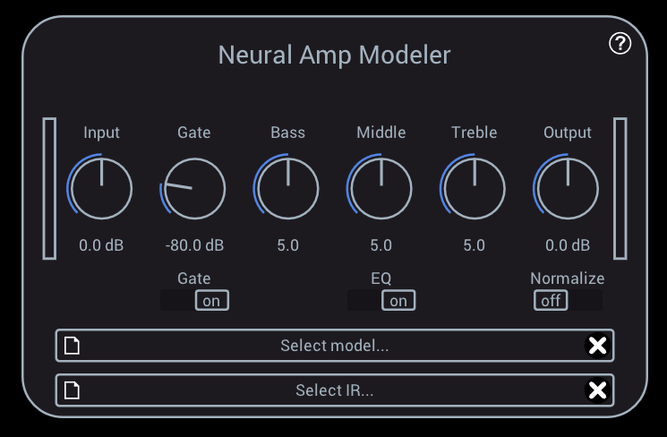 Neural Amp Modeler NAM free plugin