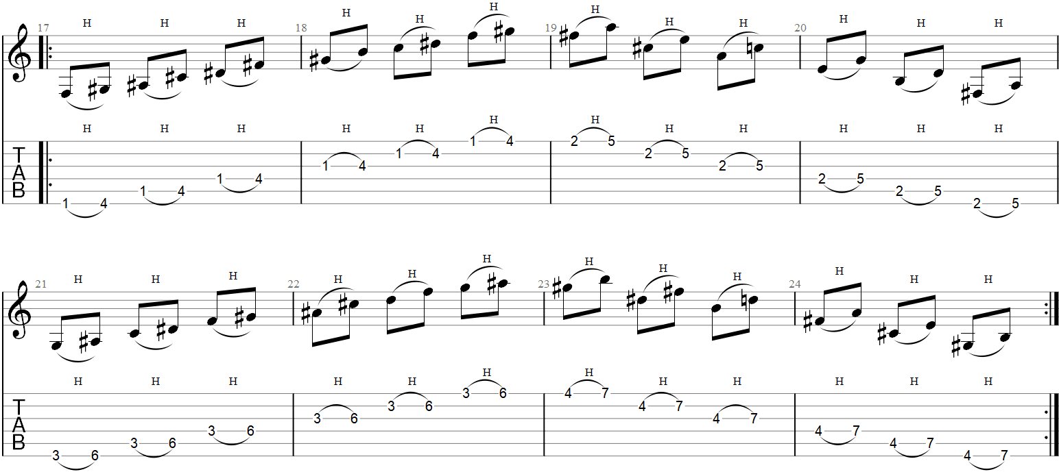 6 HammerOn Exercises to Practice Daily (Guitar TAB and Tips) Guitar
