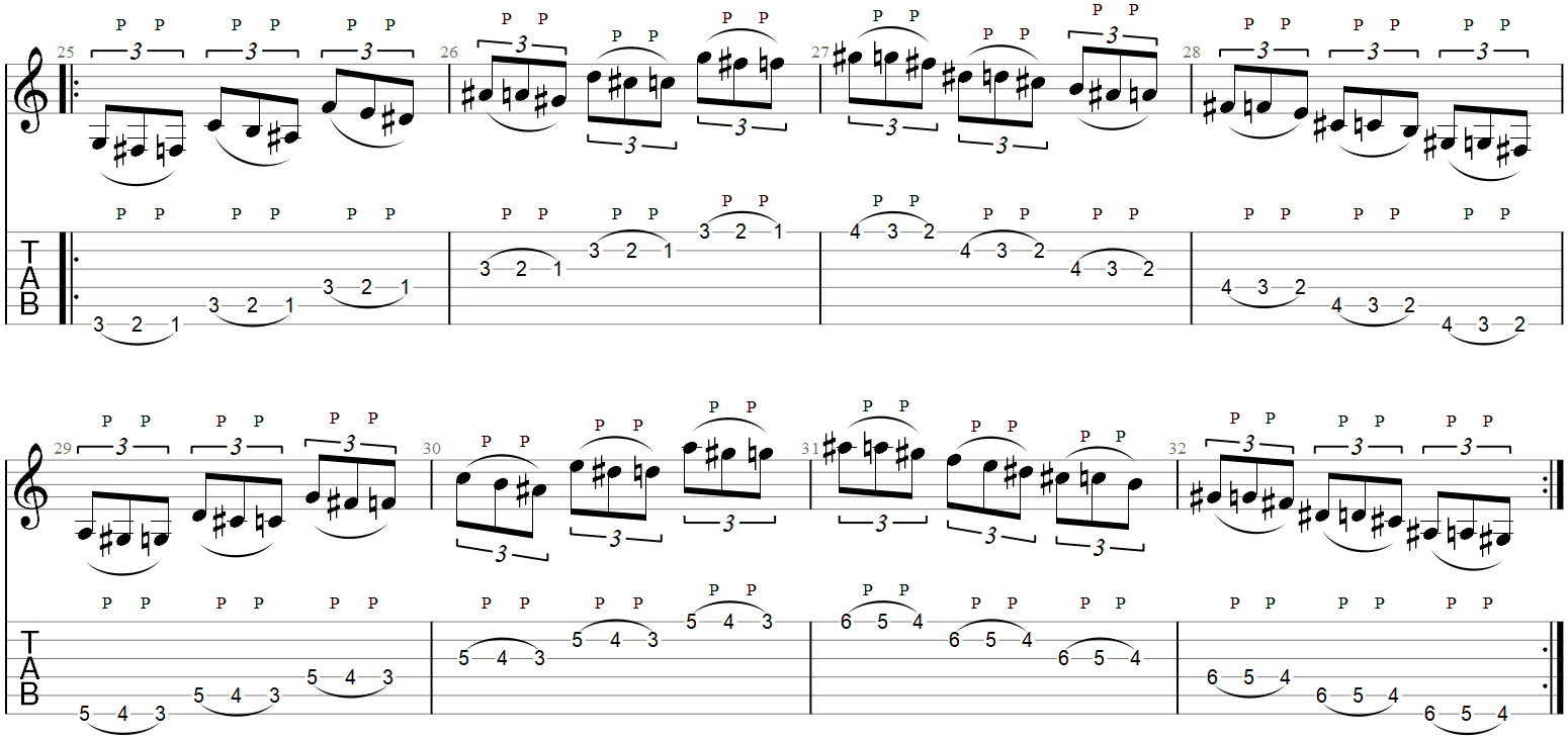 Guitar Pull Off Exercise 4