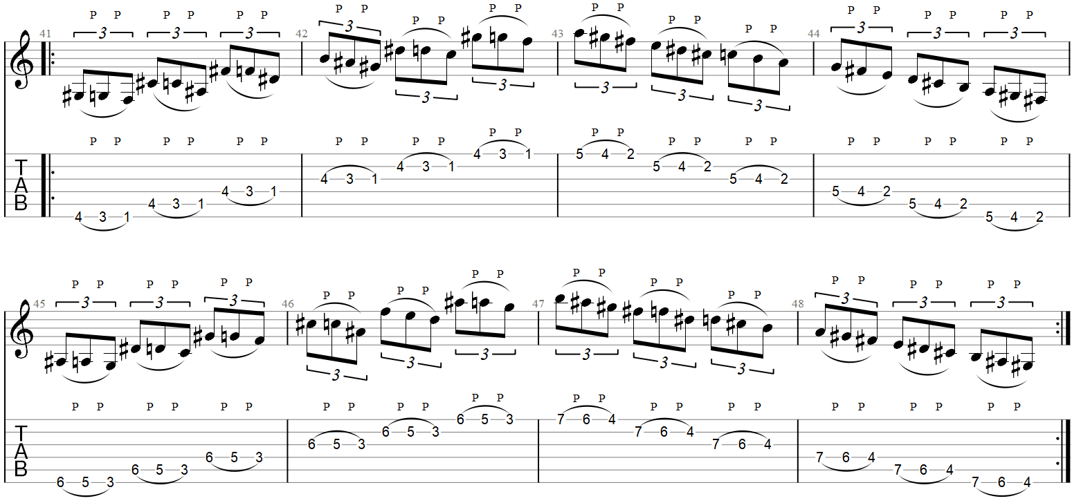 Guitar Pull Off Exercise 6