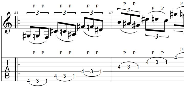 Guitar Pull-Offs Exercises