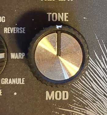 Timeslip TONE MOD knob
