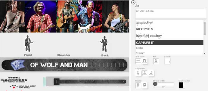 StrapGraphics Designer Tool Text Tool