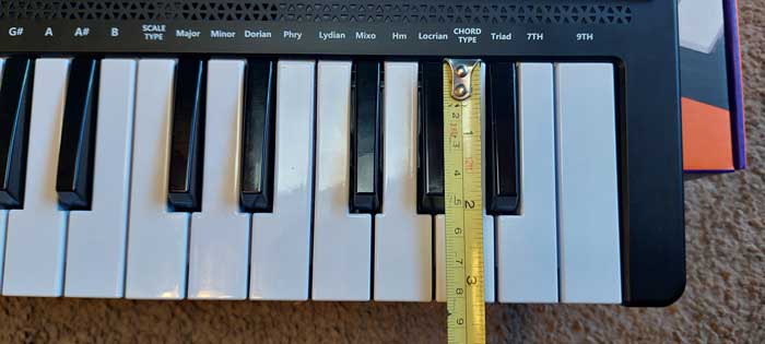 Synido TempoKEY W25 Keys Size