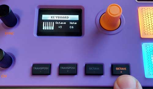 Synido TempoKEY W25 Octave Buttons