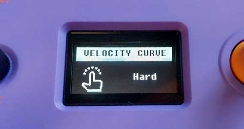 Synido TempoKEY W25 OLED Screen Velocity