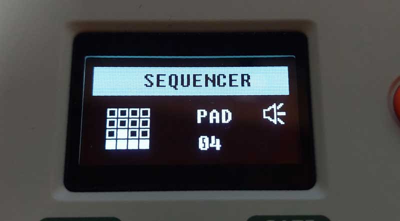 Synido TempoPAD C16 Sequencer Screen